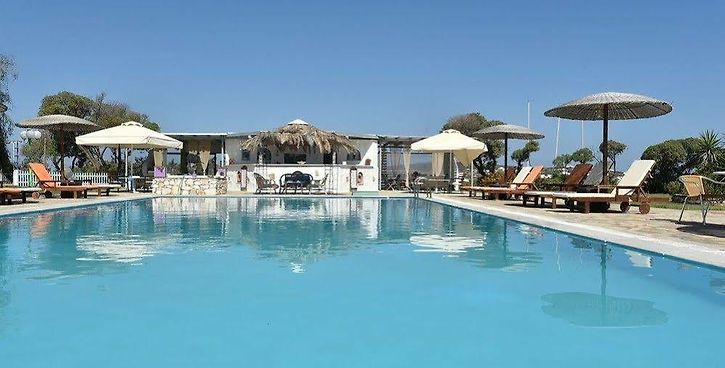 Santa Maria Beach- Paros, Greece pool view