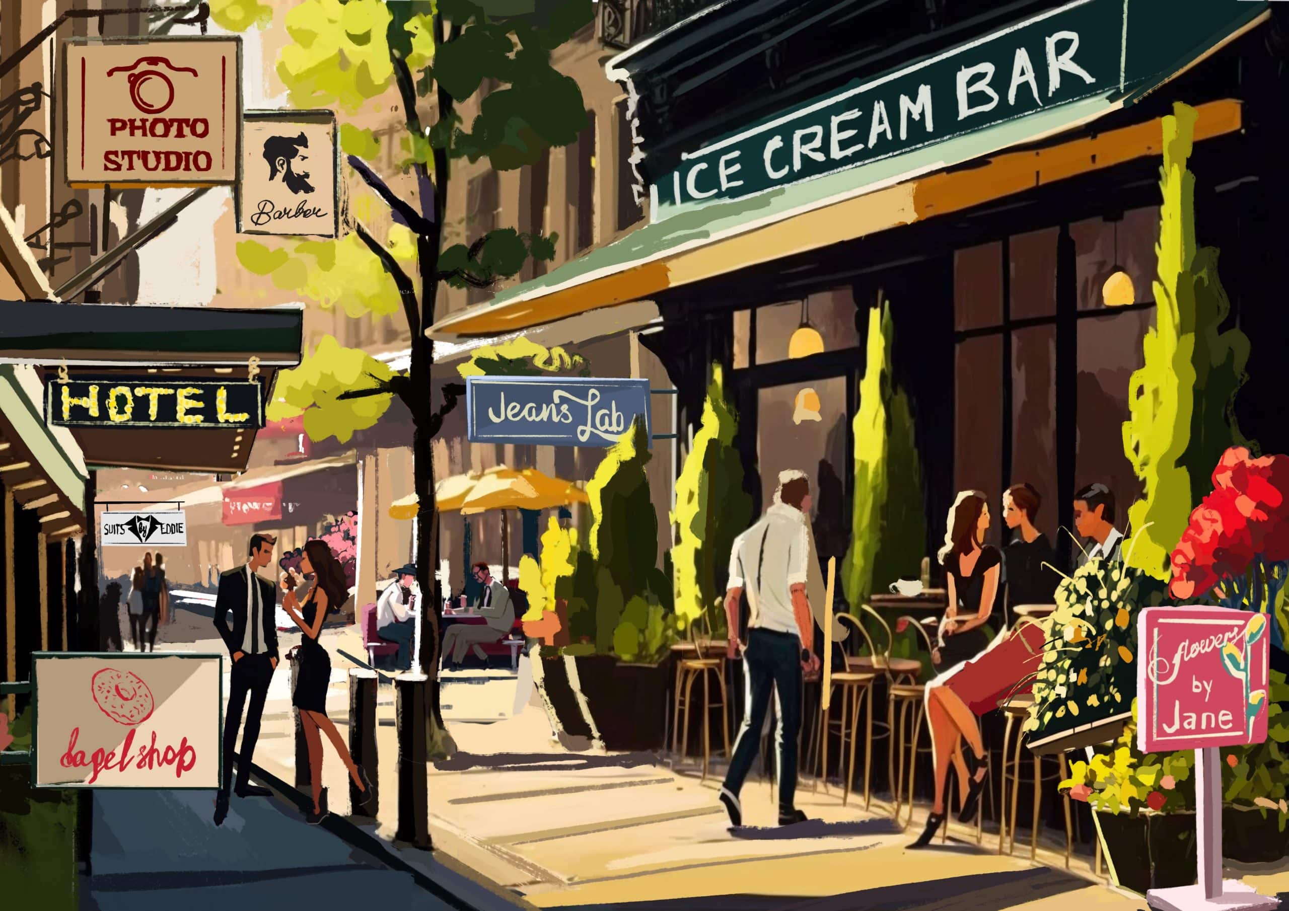 ice cream bar painting